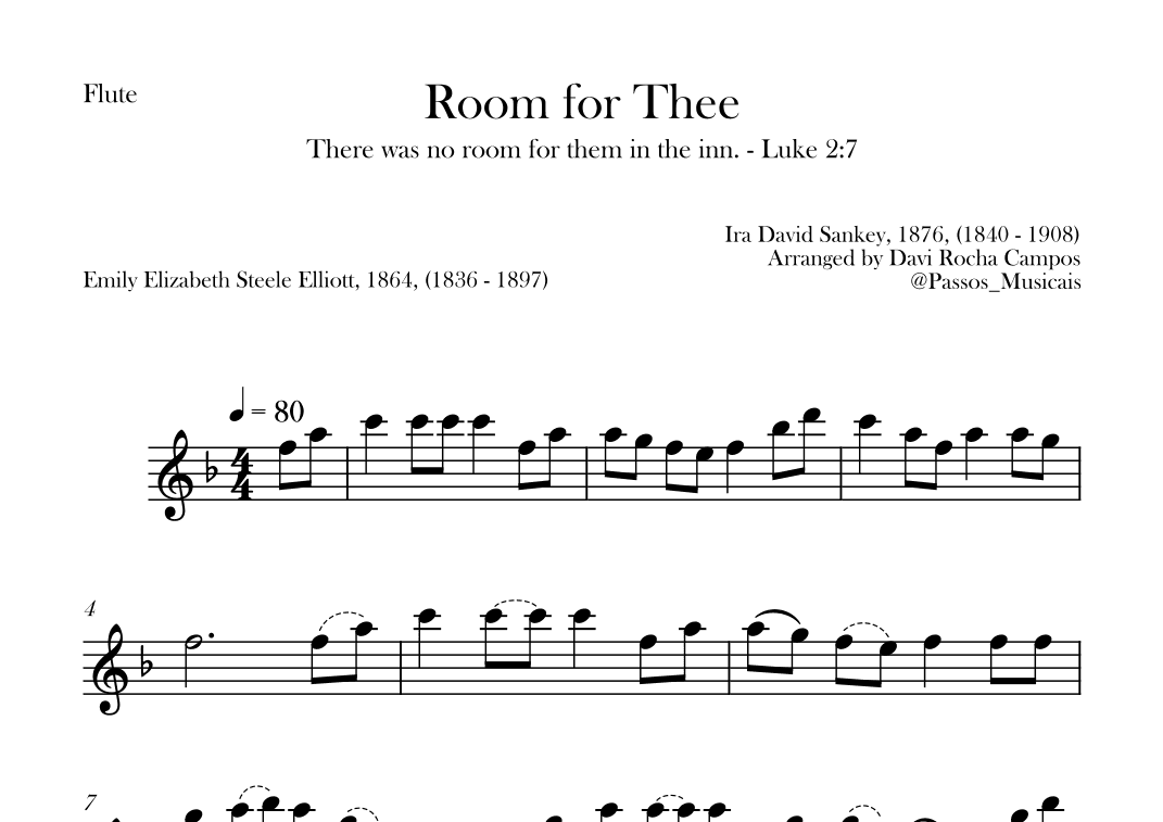 Room for Thee (arr. Davi Rocha Campos)