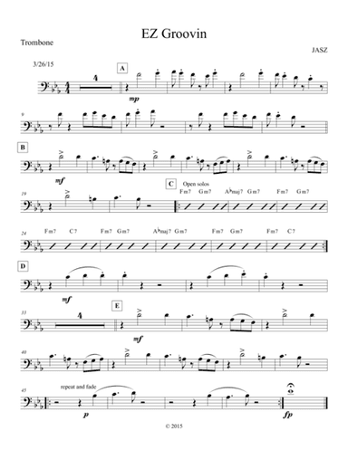 EZ Groovin - Trombone