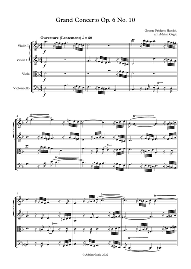 Concerto grosso in D minor op. 6 no. 10 (arr. Adrian Gagiu)