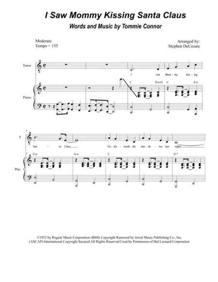 I Saw Mommy Kissing Santa Claus (arr. Stephen DeCesare)