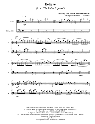 Believe (arr. Kenneth D. Friedrich)