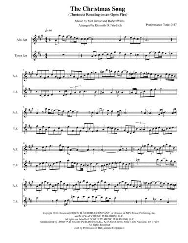 The Christmas Song (Chestnuts Roasting On An Open Fire) (arr. Kenneth D. Friedrich)