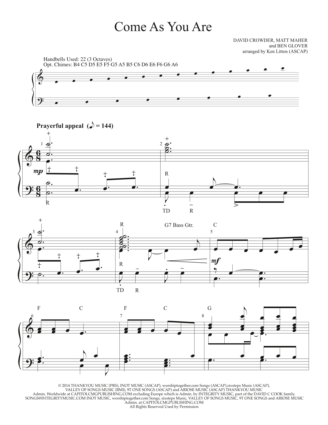 Come As You Are - Score Only (arr. Ken Litton)