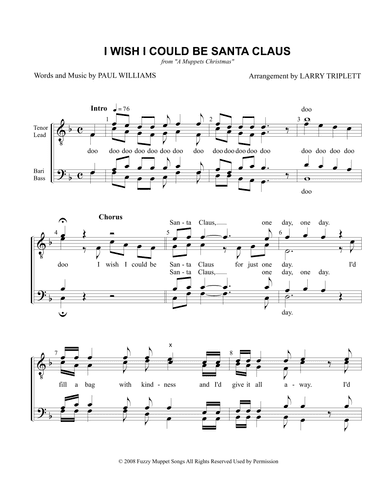 I Wish I Could Be Santa Claus (arr. Larry Triplett)