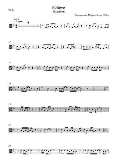 Believe (arr. Melquisedeque C.Silva)