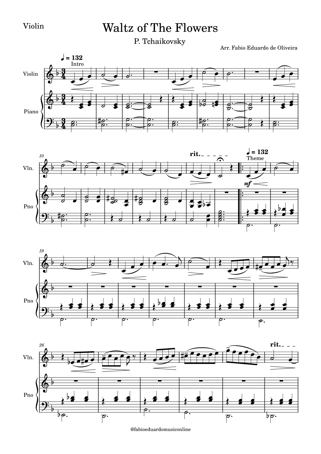 Waltz Of The Flowers (Tchaikovsky) (arr. Fabio Eduardo de Oliveira)