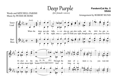 Deep Purple (arr. Robert Rund)