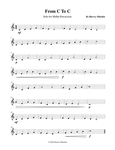 From C To C For Solo Mallet Percussion