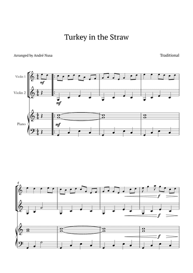 Turkey in the Straw (arr. André Nusa)