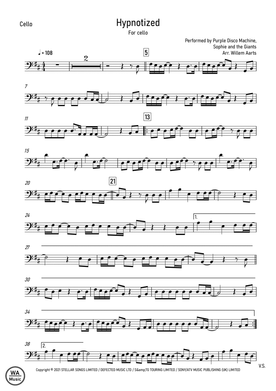 Purple Disco Machine (arr. Willem Aarts)