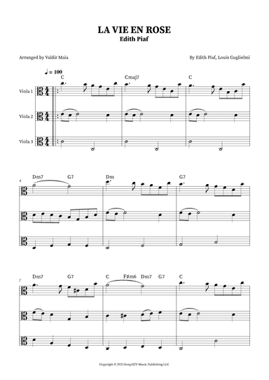 La Vie En Rose (arr. Valdir Maia)