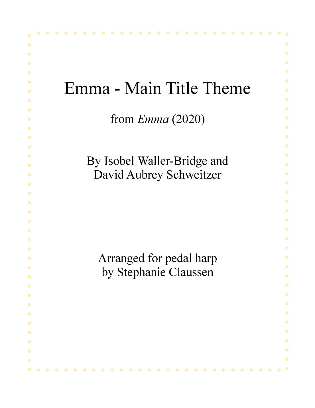 Emma - Main Title Theme (arr. Stephanie Claussen)