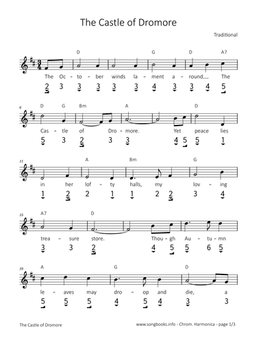 The Castle of Dromore (arr. songbooks.info)
