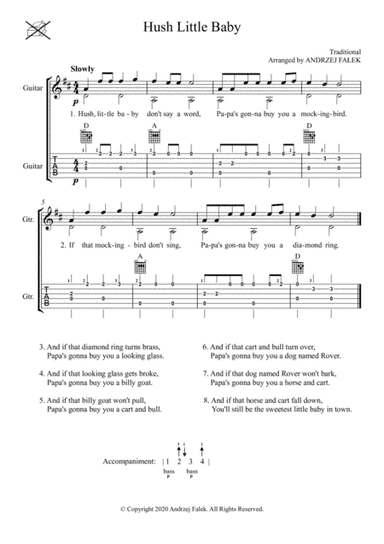 Hush Little Baby (arr. Andrzej Falek)