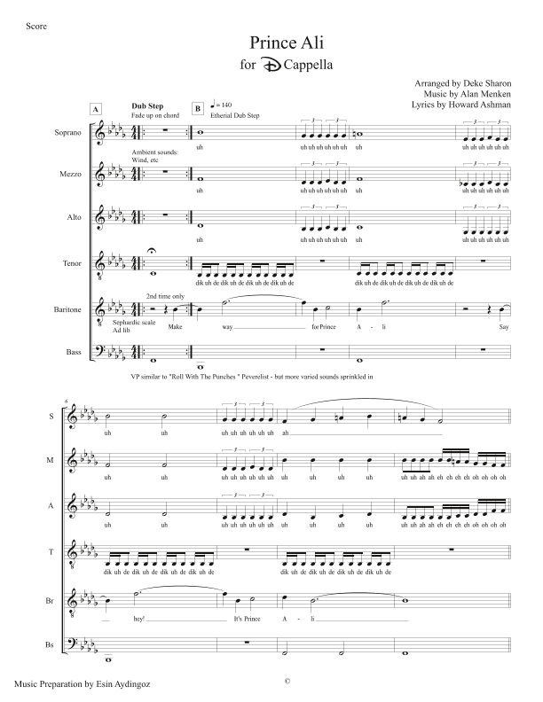 Prince Ali (arr. Deke Sharon)