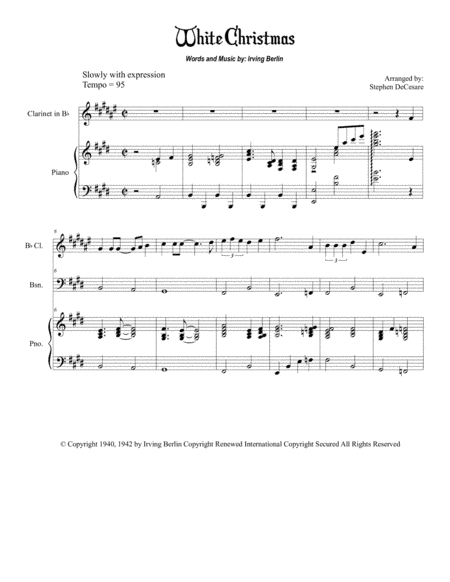White Christmas (arr. Stephen DeCesare)