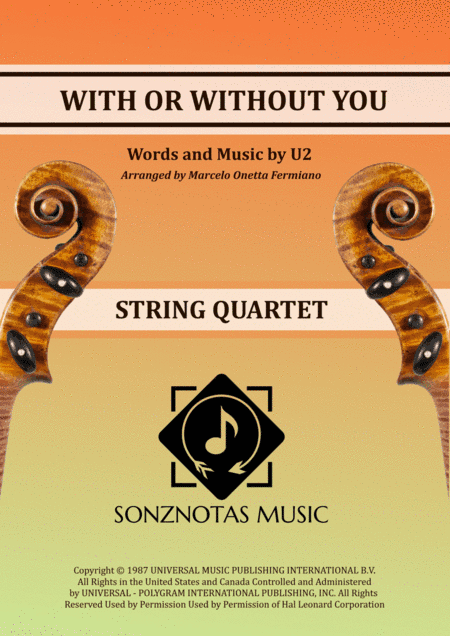With Or Without You (arr. Marcelo Onetta Fermiano)