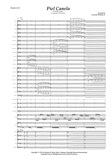 Piel Canela (arr. Leonardo Mendoza S.)