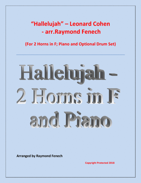 Hallelujah (arr. Raymond Fenech)