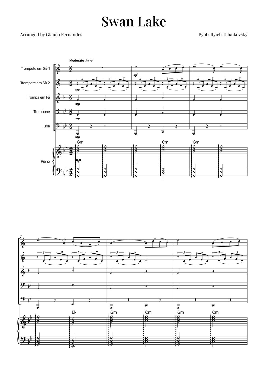 Swan Lake (arr. Glauco Fernandes)