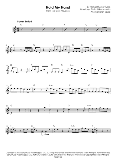 Hold My Hand (arr. Jose Welligton Sousa de Castro)