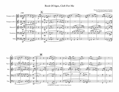 Rock Of Ages, Cleft For Me (arr. Dean Mounts)