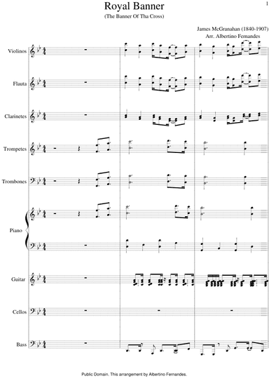 Royal Banner ( The Banner Of The Cross) - Score Only (arr. Albertino Fernandes)