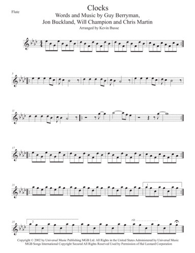 Clocks (arr. Kevin Busse)