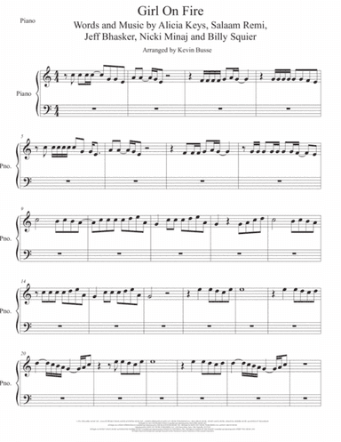 Girl On Fire (arr. Kevin Busse)