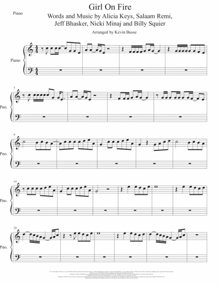 Girl On Fire (arr. Kevin Busse)