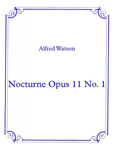 Nocturne  Opus 11 No. 1