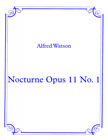 Nocturne  Opus 11 No. 1