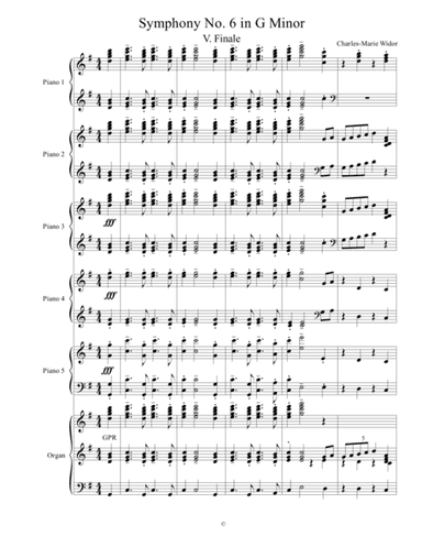 Widor - Finale (5th movement) of Symphony No. 6 in G Minor (arr. Pat Holmberg)