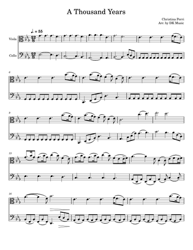 A Thousand Years (arr. DK Music)
