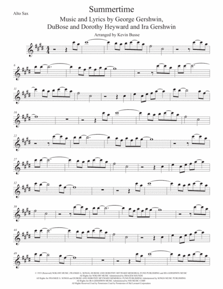 Summertime (arr. Kevin Busse)
