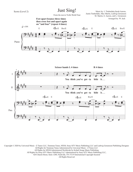 Just Sing (arr. W. Jack)