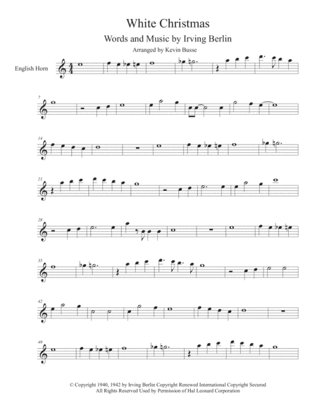 White Christmas (arr. Kevin Busse)