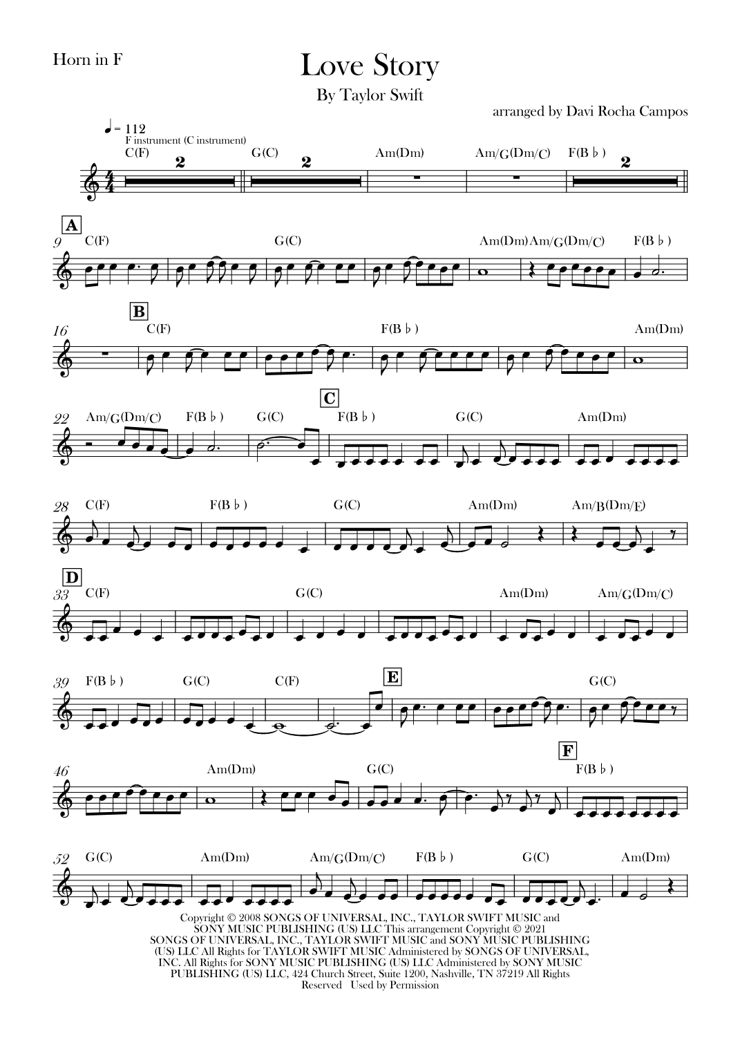Love Story (arr. Davi Rocha Campos)