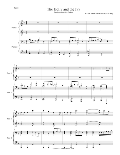 The Holly and the Ivy (arr. Ryan Brechmacher)