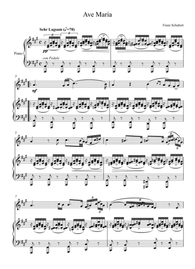 Franz Schubert - Ave Maria (Violin Solo) - A Key (arr. André Laitano)