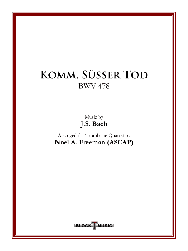 Komm, Susser Tod (arr. Noel A. Freeman)