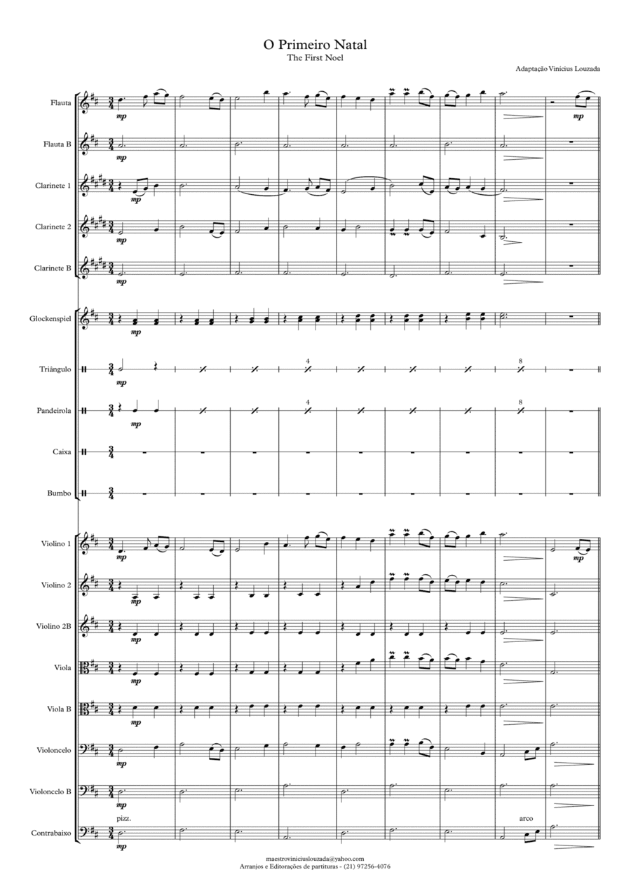 The First Noel - Student Orchestra (arr. Vinícius Louzada)