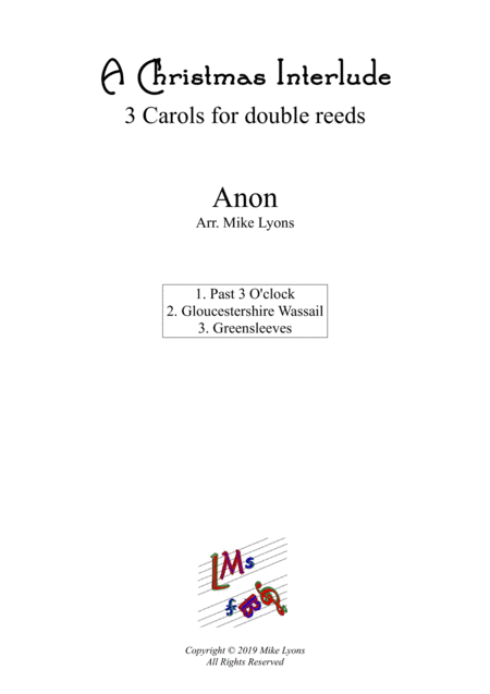 Double reed quintet - A Christmas Interlude