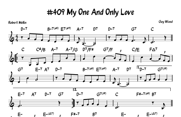 My One And Only Love (arr. John Fries)