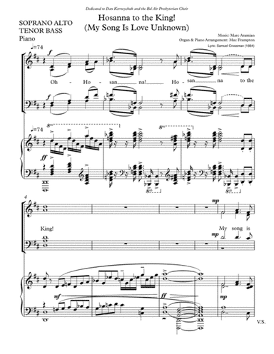 Hosanna to the King! (My Song is Love Unknown)