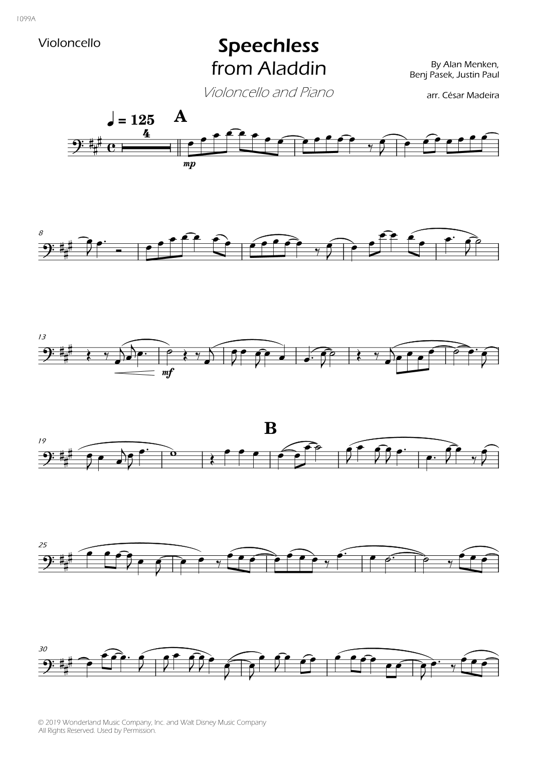 Speechless (arr. César Madeira)