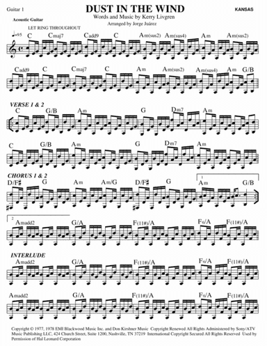 Dust In The Wind (arr. Jorge Juárez)