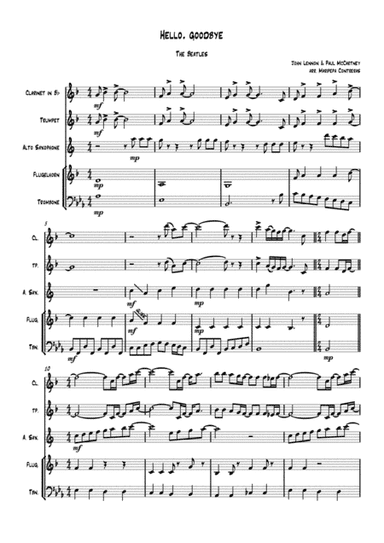 Hello, Goodbye (arr. M. Contreras)