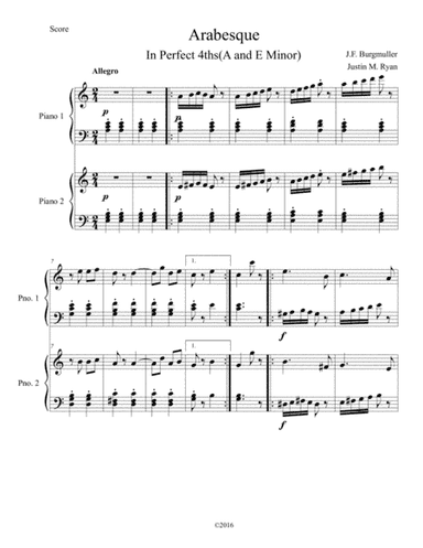 Arabesque Op. 100 No. 2 (arr. Justin M. Ryan)