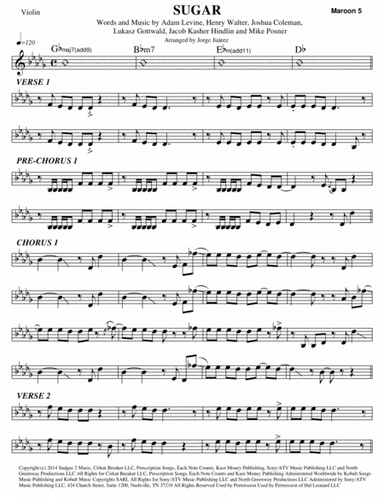 Sugar (arr. Jorge Juárez)